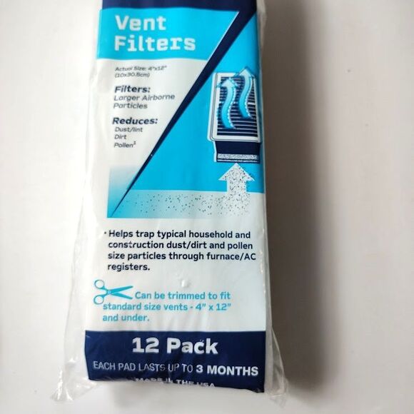 3-12 Packs of Purafilter 2000 Vent Filters 4'X12" New Sealed - Picture 4 of 6